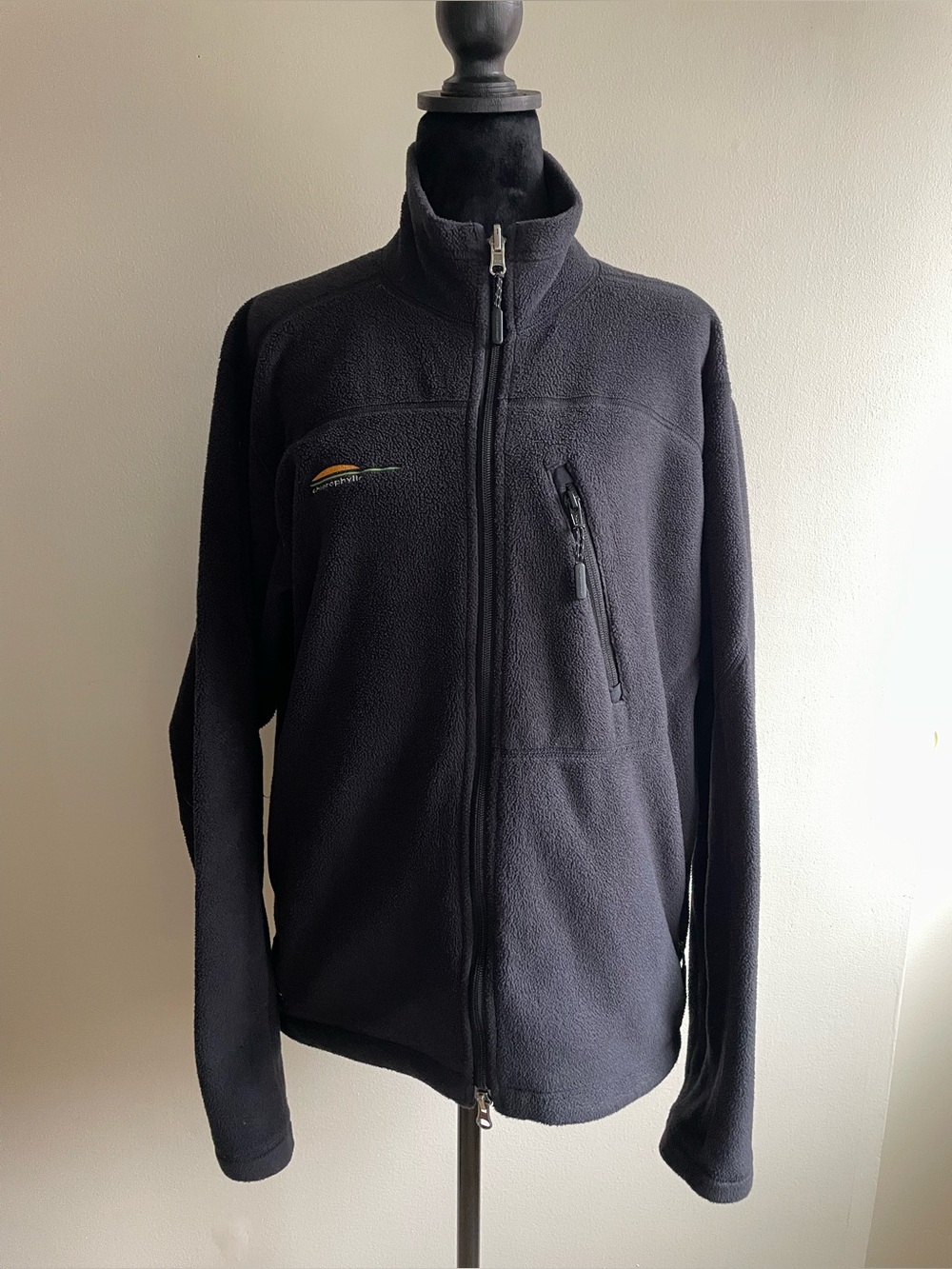 Chlorophylle H.Tech Polartec Fleece Jacket Men’s M Gray Full Zip Outdoor Hiking